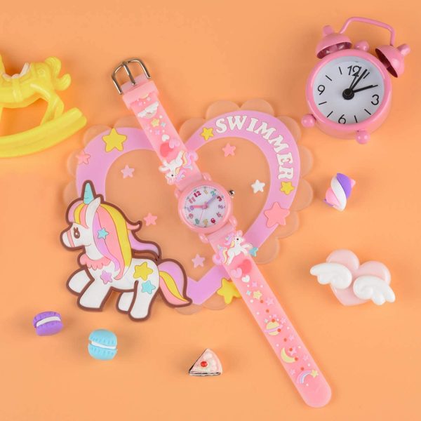 venhoo Kids Watches Cartoon防水シリコン子供腕時計Time Teacher Gifts for Boys Girls - 画像 (6)