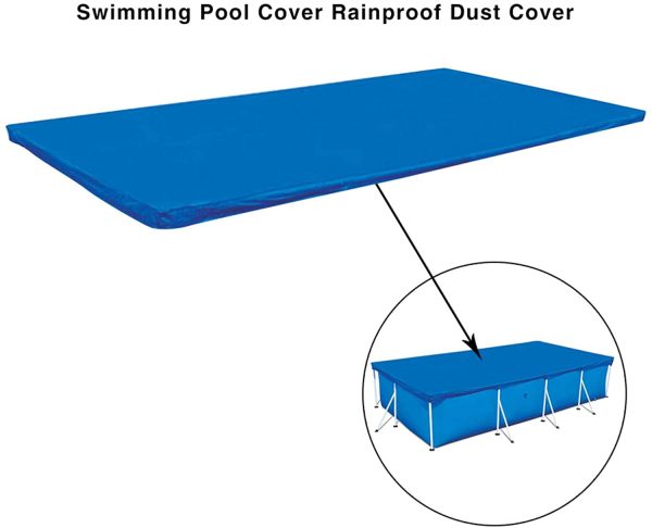 プールカバー 耐紫外線 防水 フレームプールカバー 折りたたみ プールマット POOL COVER 防水シート 簡単に移動 ポリエステル素材製