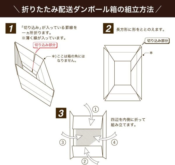 段ボール 160サイズ 2枚セット【58×48×46cm】ダンボール 引っ越し 箱 EMS FD36-0002 - 画像 (6)