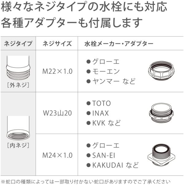 タカギ(takagi) 泡沫蛇口用ニップル 泡沫蛇口にホースをつなぐ G063 【安心の2年間保証】 - 画像 (5)