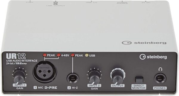 Steinberg スタインバーグ USB2.0 24bit/192kHz オーディオインターフェース UR12 - 画像 (2)