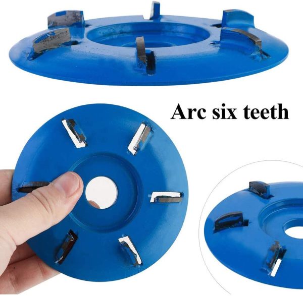 牛の蹄トリミングディスク、蹄トリムブレード木彫りディスクツール、馬、牛、山羊の足トリマー用の6つの鋭いブレードトリマーディスクプレート - 画像 (7)