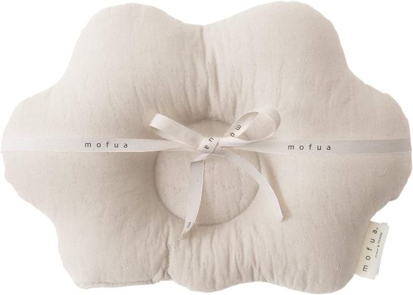 ナイスデイ mofua(モフア) イブル ベビー枕 アイボリー くも 34×24cm 綿100% cloud柄 キルティング 赤ちゃん用 頭 保護 まくら ピロー ギフト 出産祝い 洗える 低ホルム 36269808 - 画像 (7)