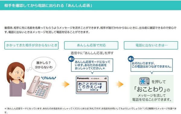 パナソニック コードレス電話機(子機1台付き) VE-GD56DL-N - 画像 (7)