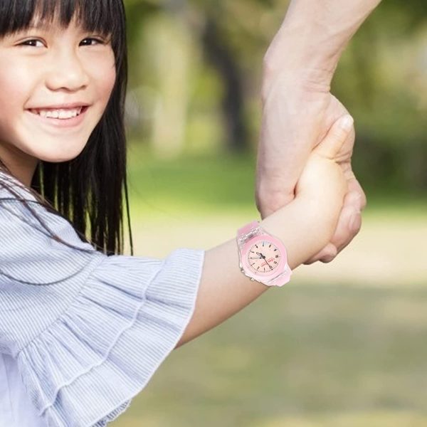 POPETPOP 腕時計 キッズ 防水 子供用 女の子 男の子 かわいい ガールズ 入園 入学 お祝い クリスマス ギフト 誕生日 プレゼント ユニコーン ピンク - 画像 (9)