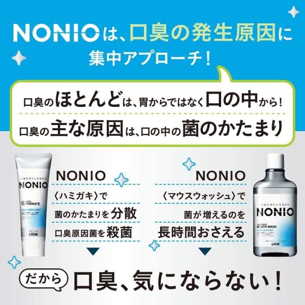 NONIO(ノニオ) [医薬部外品] ハミガキ クリアハーブミント セット 130g×2個+Y字フロス - 画像 (7)