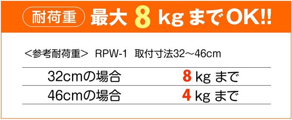 平安伸銅工業 つっぱり棒 ばね式強力タイプ ミニSS  幅32~46cm 耐荷重8~4kg パイプ直径1.3cm RPW-1 - 画像 (3)