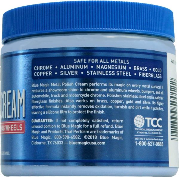 テクニカルケミカル BlueMagic (ブルーマジック) METAL POLISH CREAM (メタルポリッシュクリーム) 金属光沢磨きクリーム 550g BM500 【2個セット】 - 画像 (4)