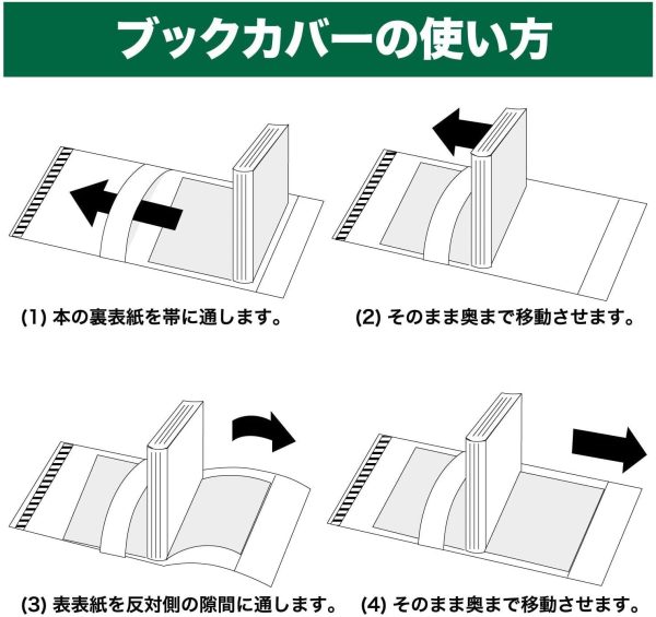 日本製【】透明ブックカバー【新書版 少年少女コミック用】25枚 - 画像 (3)