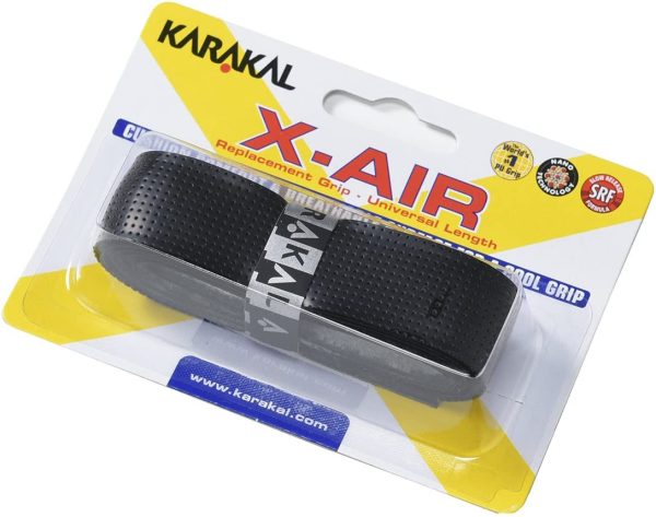 KARAKAL(カラカル) グリップ 全ラケットスポーツ対応 X-AIR 4個1セット KA 704 青 白 黒 黄色