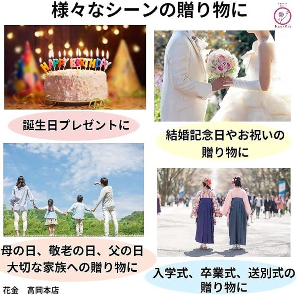 【AGT 最短発送 ?日付指定OK】 PM１３時までの注文で翌日お急ぎ便対応☆【花金】 フラワーギフト 赤バラ?カーネーション?りんごピックの華やかアレンジ 高岡花金オリジナル?生花 フラワーアレンジメント 花 アレンジ 母の日 誕生日 還暦 記念日 父の日 クリスマス 発表会 プレゼント ギフト バレンタイン - 画像 (3)