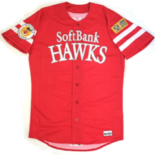 福岡ソフトバンク ホークス ユニフォーム 鷹の祭典 2010 燃えんといかんばい！ カチドキレッド Ｌサイズ HAWKS ユニホーム - 画像 (2)