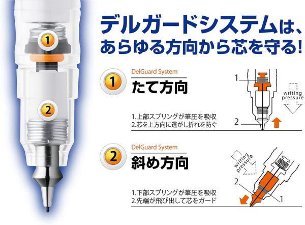 ゼブラ シャープペン デルガード 0.5 ピンク P-MA85-P - 画像 (5)