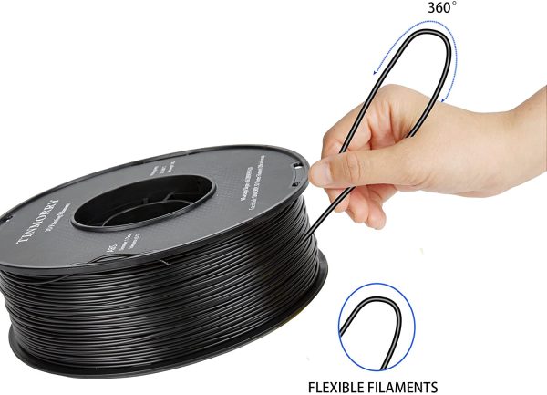 ABS フィラメント ブラック,【】3dプリンタ用造形材料, 3dプリンター フィラメント 1.75mm 1Kg (3D Printer Filament) - 画像 (2)