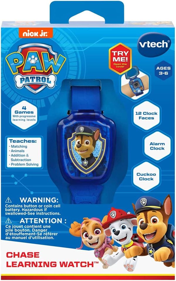 パウ パトロール おもちゃ 腕時計 多機能 チェイス 青 ラーニングウォッチ パウパト PAW Patrol [並行輸入品] - 画像 (3)