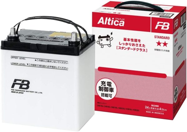 FURUKAWA [ 古河電池 ] 国産車用バッテリー Altica STANDARD 充電制御車対応 AS-40B19L - 画像 (3)