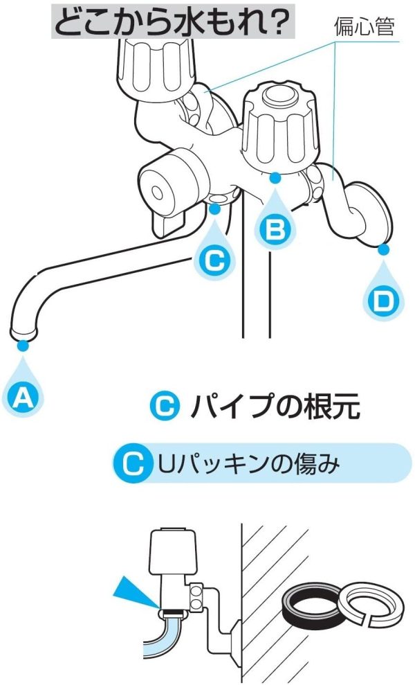 SANEI 水栓補修部品 パイプパッキンセット パイプ径16mm用 PP43A-1S-16 - 画像 (3)