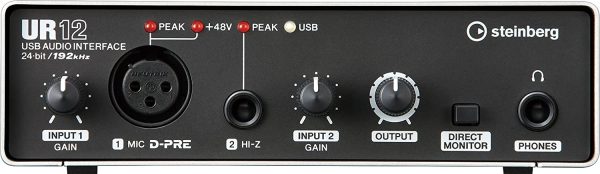 Steinberg スタインバーグ USB2.0 24bit/192kHz オーディオインターフェース UR12 - 画像 (3)