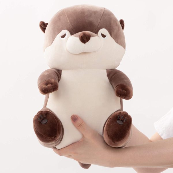 りぶはあと 抱き枕 プレミアムねむねむアニマルズ カワウソの Mサイズ(全長約21cm) ふわふわ もちもち 68226-33 - 画像 (4)