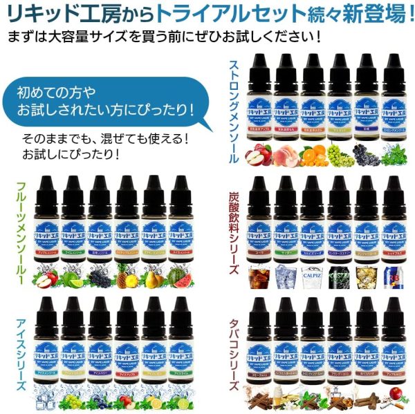 プルプラ 国産 電子タバコ リキッド ストロングメンソール 大容量 120ml 日本ハッカ使用 便利な目盛付きボトル ニードルボトル 10ml付き リキッド工房 - 画像 (2)