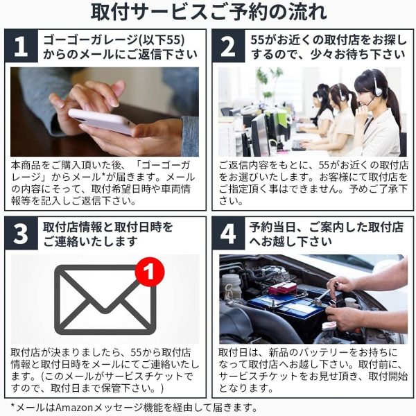 【全国対応】バッテリー交換国産車限定（補機バッテリー?バッテリー処分込?商品持込専用） - 画像 (6)