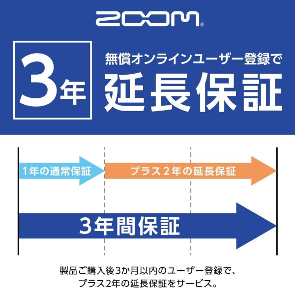 ZOOM ズーム オーディオインターフェイス USB3.0【メーカー3年延長保証付】 - 画像 (2)