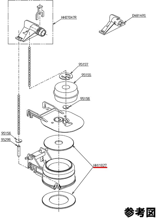 排水弁パッキン部 HH11027 - 画像 (3)