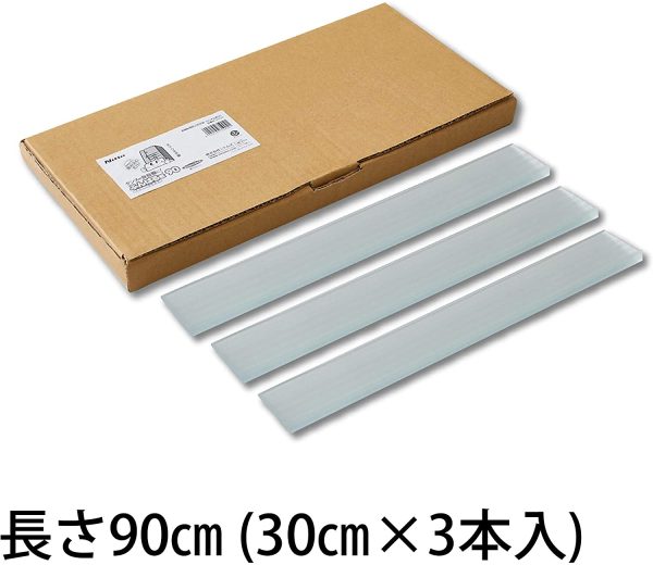 【Amazon.co.jp限定】ニトムズ 家具転倒防止安定板 ふんばる君90 (エコ得パッケージ) ねじ?くぎ不要 長さ30cm ×3枚 (90cm)  M5904 - 画像 (3)