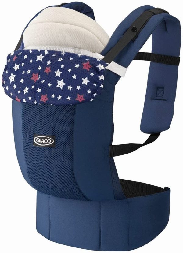 Graco(グレコ) 新生児から使える抱っこ紐 ルーポップゼロ Roopop ZERO (おくるみインサート付き、やわらかメッシュ、疲れにくい腰ベルト) キュートスターNV 1個 (x 1) - 画像 (8)