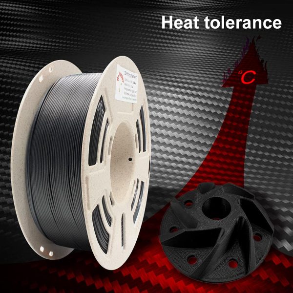 Reprapper Carbon Fiber PLA Filament for 3D Printer & 3D Pen 1.75mm (± 0.03mm) 2.2lb (1kg) - 画像 (2)