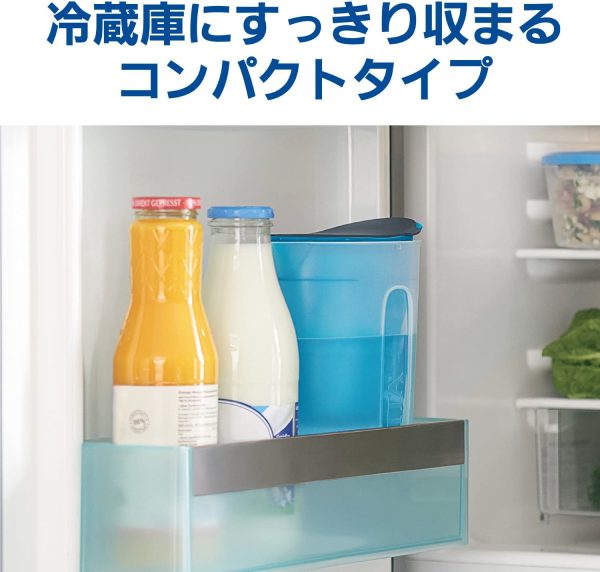 ブリタ 浄水器 ポット ファン ブルー ろ過水容量1.0L 全容量1.5L マクストラプラス カートリッジ 1個付 【日本正規品】 - 画像 (7)