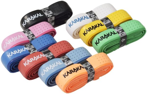 KARAKAL(カラカル) グリップ 全ラケットスポーツ対応 PU SUPER TRIBAL 12個1セット KA 680 黒 ピンク 水色 オレンジ 赤 青 黄緑 黄色 白