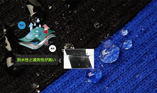 WATERFLY(ウォーターフライ) 防水ソックス 防水靴下 完全防水 通気 登山 スキー 通勤 釣り ブラック - 画像 (3)