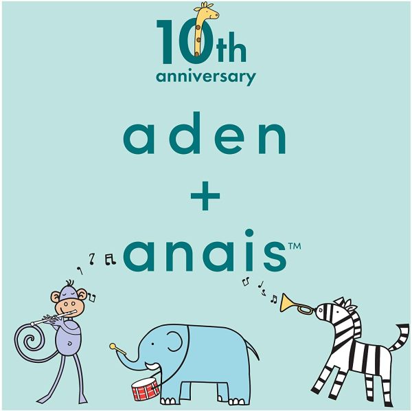 aden + anais(エイデンアンドアネイ) 【日本正規品】出産祝い ベビーギフト モスリンスワドル おくるみ 1枚 Jungle jam-Giraffe  イエロー 120x120センチメートル (x 1) 0か月~ - 画像 (4)