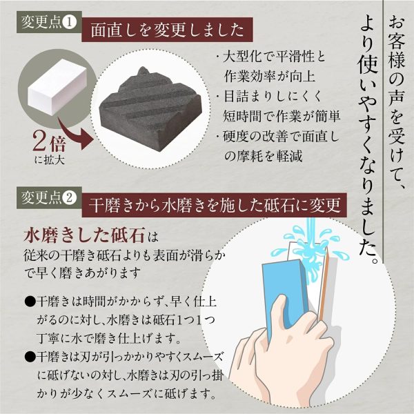 NESHEXST(ネセクト) 両面砥石 包丁研ぎ 研ぎ器 雑誌ト?ゥーハ?!掲載モデル メーカー3年保証 研ぎ石 #1000/#6000 - 画像 (7)