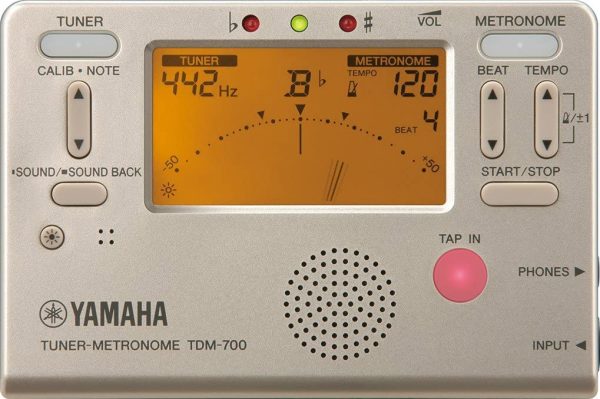 ヤマハ YAMAHA チューナーメトロノーム ゴールド TDM-700G チューナーとメトロノームが同時に使えるデュアル機能搭載 サウンドバック機能 日常の練習に最適 - 画像 (2)