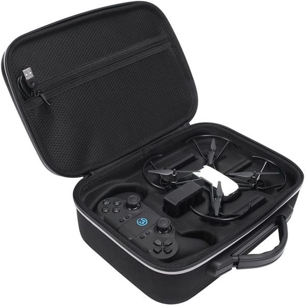 XBERSTAR DJI Tello ケース Gamesirコントローラー?純正充電器?バッテリー3個収納可能 バッグ キャリングケース プロペラなどの小物収納可能 携帯に便利 - 画像 (5)