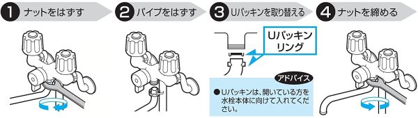 SANEI 水栓補修部品 パイプパッキンセット パイプ径16mm用 PP43A-1S-16 - 画像 (8)