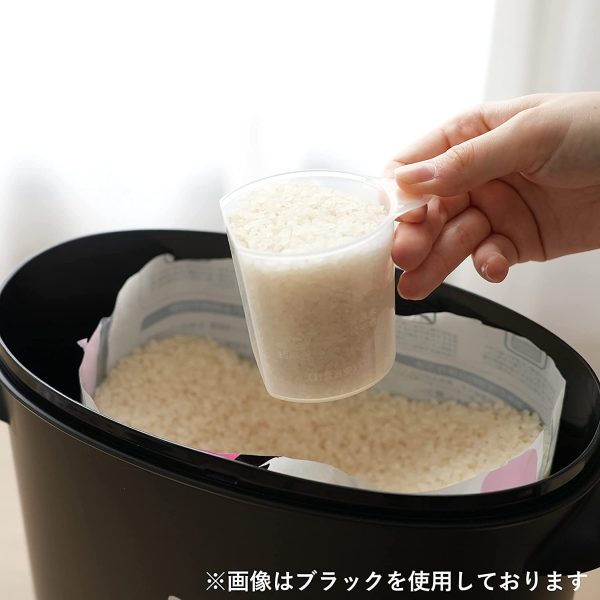 パール金属 日本製 米びつ 5kg  計量カップ付 お米 袋のまま ストック RICE HB-3435 - 画像 (6)