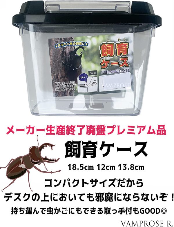 カブトムシ＆クワガタムシ すぐに飼育できるセット 昆虫すごいぜ！ セット内容 ●飼育ケース ★廃盤プレミアム昆虫王国（Black）2個セット ●昆虫マット2? カブクワマックス2000（上質くぬぎナラ材使用） ●エサ皿（洗えるタイプで超清潔）2個 ●クワガタ虫、カブト虫、外国産甲虫 専用ゼリー 1袋 10個入 消費期限 2024年3月 こどもワクワク体験 大人も楽しい夏休み◎ - 画像 (4)