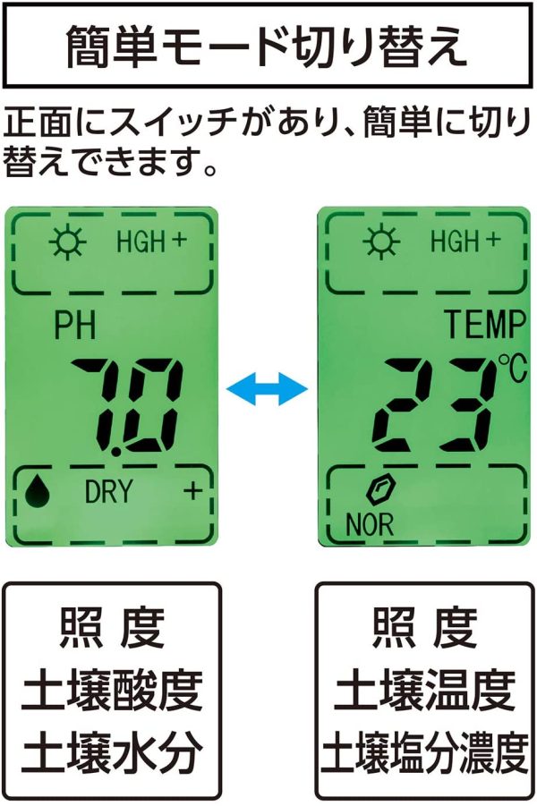 デジタル土壌酸度計 A-2 大文字 72730