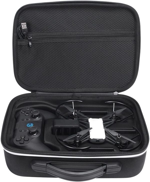 XBERSTAR DJI Tello ケース Gamesirコントローラー?純正充電器?バッテリー3個収納可能 バッグ キャリングケース プロペラなどの小物収納可能 携帯に便利 - 画像 (4)