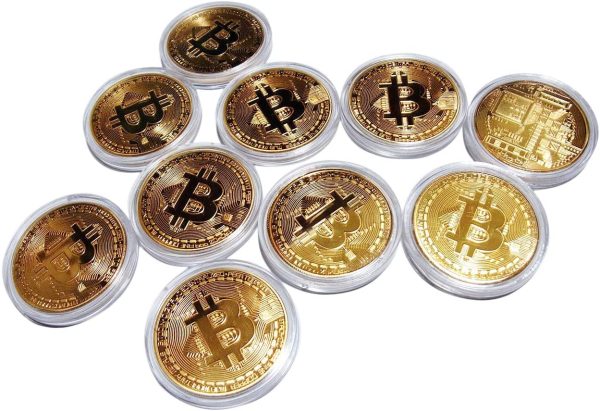 ビットコイン 仮想通貨 レプリカ Bitcoin replica (ビットコイン（金）10枚セット) - 画像 (3)