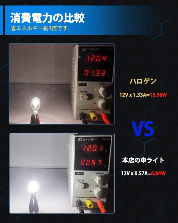 T16 LED バックランプ 爆光 2000LM キャンセラー内蔵 バックランプ T16 / T15 4014LED 54連 12V-24V 無極性 ホワイト 後退灯 バックライト (2個セット)