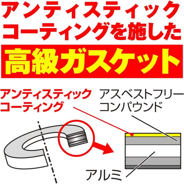 デイトナ バイク用 ドレンワッシャー M8 厚さ1.7mm ドレンボルトガスケット 10枚入り 75418 - 画像 (5)