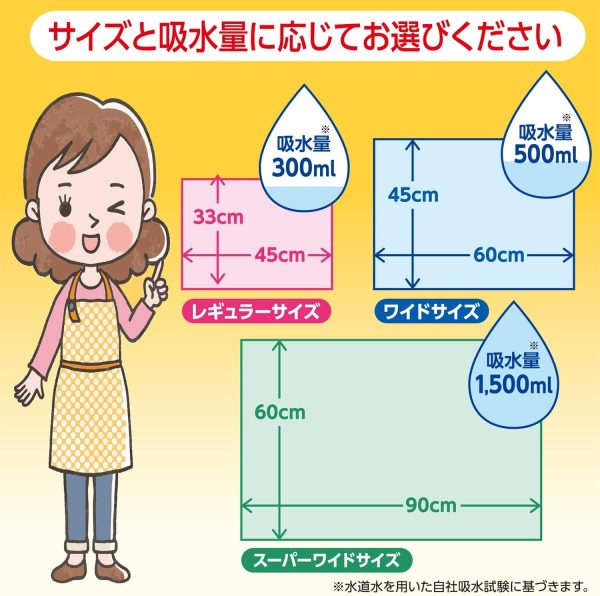 サルバ吸水シート レギュラー 100枚入 - 画像 (4)