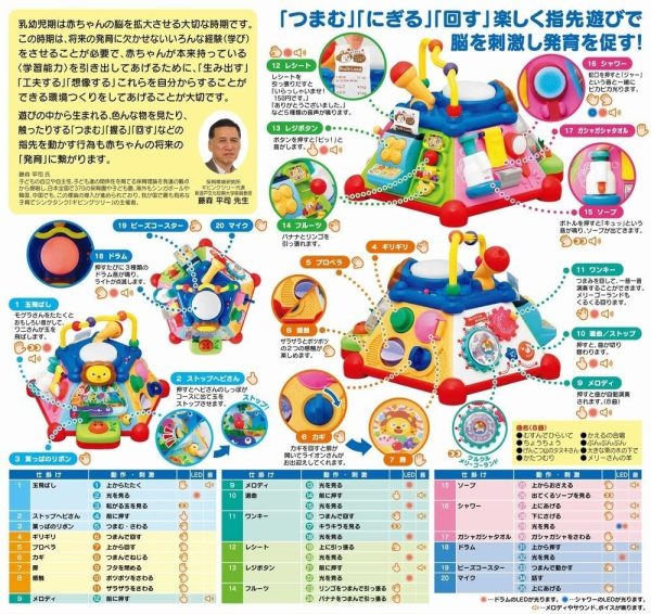 ローヤル たのしく知育! やみつきボックス ( 知育玩具 / 指先遊び / 発育 ) 男の子 女の子 赤ちゃん おもちゃ 10ヶ月~ 音が鳴る 仕掛け - 画像 (4)