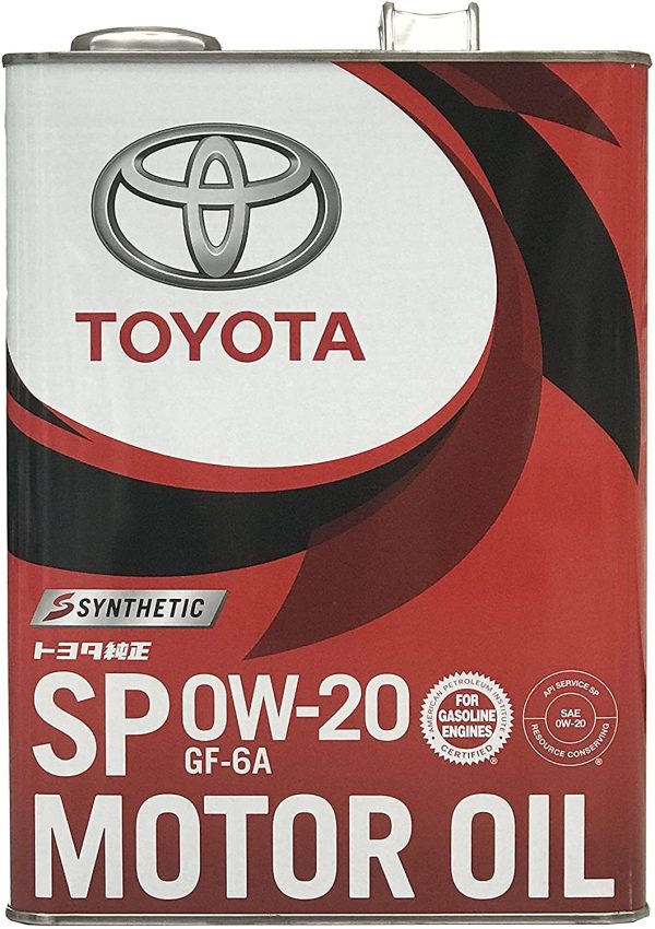 TOYOTA純正モーターオイル SP 0W-20 4L 08880-13205 & エンジンオイル 純正 モーターオイル 0W-20 SP 合成油 1L 08880-13206【セット買い】 - 画像 (4)