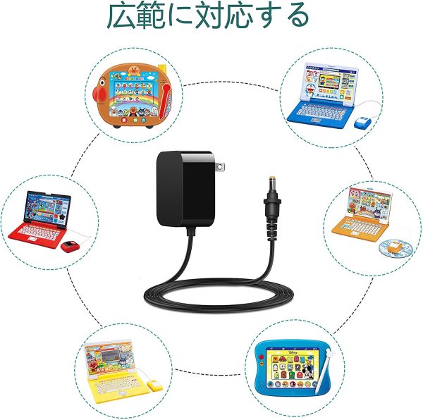 対応バンダイ ACアダプター Bタイプ PSE認証 対応ドラえもん,あそんでまなべる,ドラえもんパット