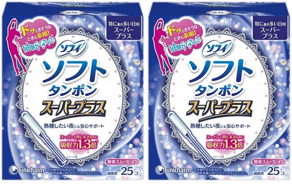 【まとめ買い】ソフィ ソフトタンポン スーパープラス 特に量の多い日用 25コ入×2個パック(unicharm Sofy) - 画像 (3)